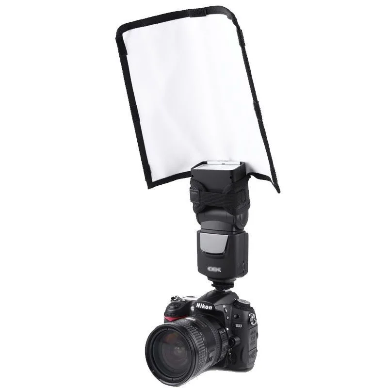 Universal Photo Flash Light Foldable Reflector Snoot beam Softbox Diffuser Bender Tube for Canon Nikon Yongnuo pentax flashgun