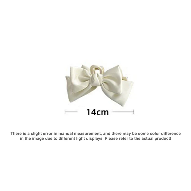 Fashion Double Sided Big Bow Hair Claws for Women Elegant Shark Hair Clip Girl Claw Clip Advanced Headwear Hair Accessories