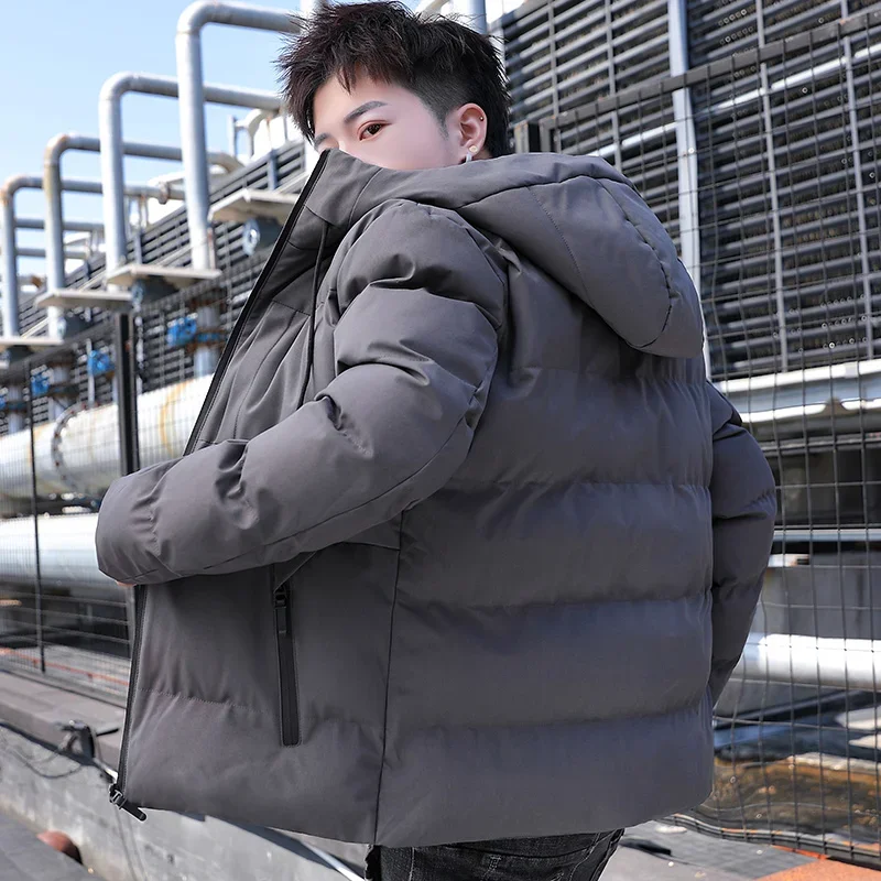

Fashion Casual Style Winter Cotton Parkas High Quality Roupas Masculinas Wind-Resistant Men Clothing Thickened Warm With Hood