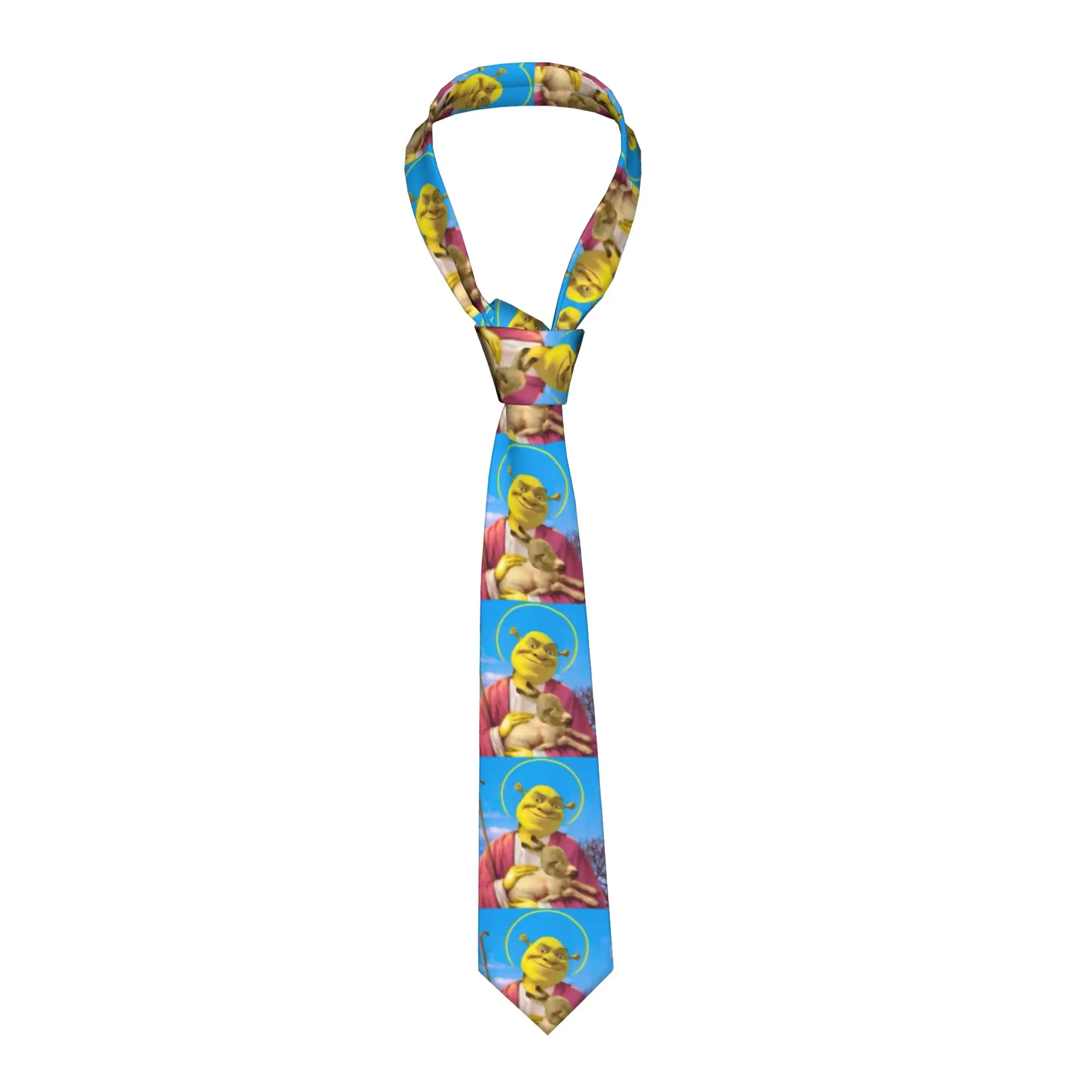 Corbata S-shreks Savior, Corbatas de cuello vintage geniales para hombre, corbata de negocios de calidad, accesorios de corbata con diseño de cuello