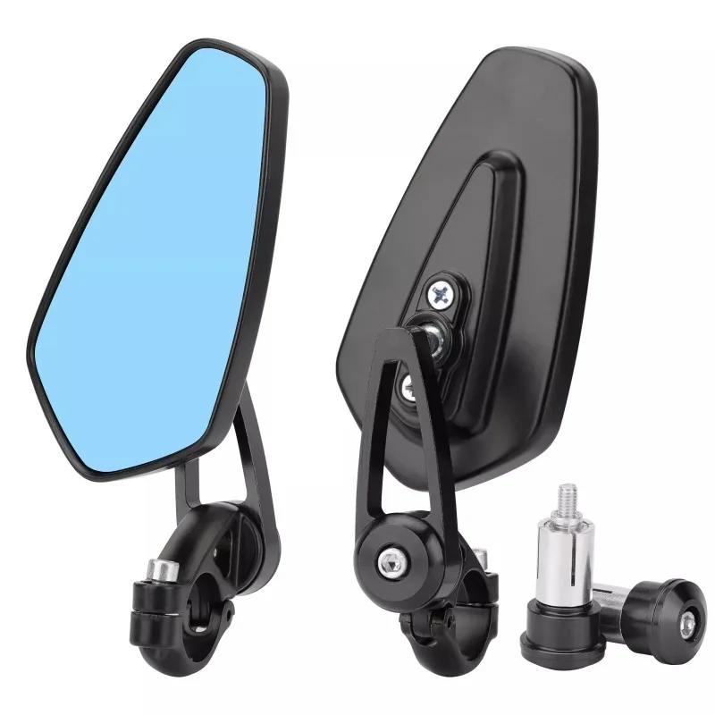 

ZK40 7/8" 22mm Motorcycle Rearview Side Mirrors Universal Scooter Bar End Handlebar Mirror Accessories For Harley Yamaha Honda