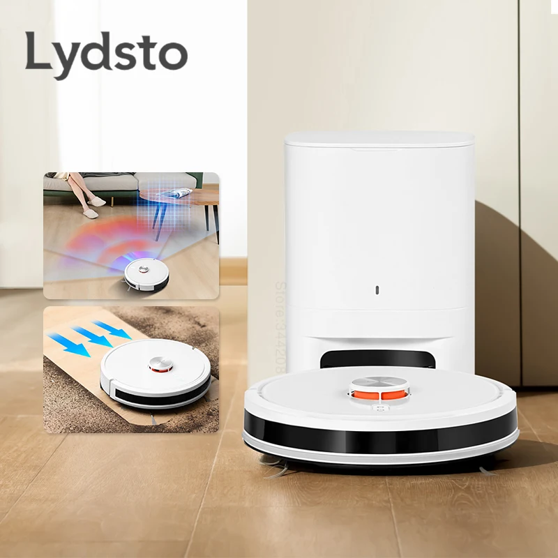 2023 Lydsto Sweeping And Mopping All In One Robot Vacuum R5 For Home Sweeping Dust LDS Scan Washing Mop App Smart Planned