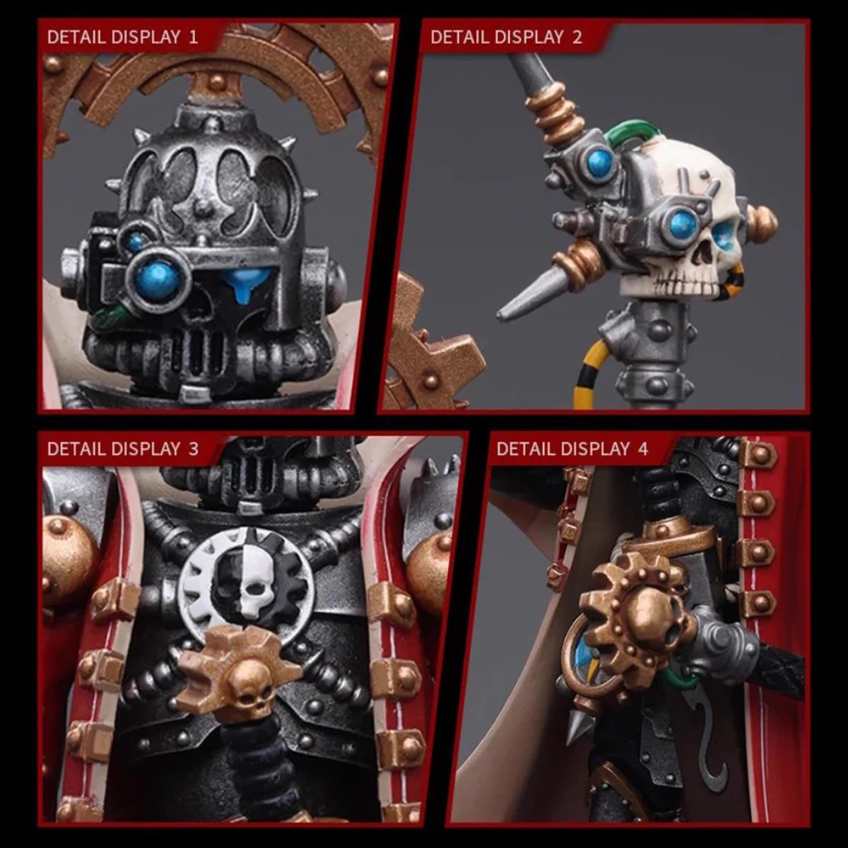 JOYTOY Warhammer 40K Action Figure 1/18 Adeptus Mechanicus Figurine Skitarii Marshal  Joints Movable Figure Collection Model Toy