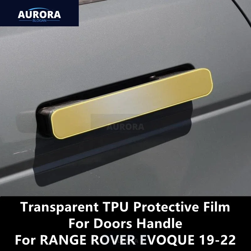 For RANGE ROVER EVOQUE 19-22 Doors Handle Transparent TPU Protective Film Anti-scratch Repair Film Accessories Refit