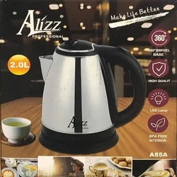 Stainless steel electric kettle.Mesh water outlet design, 360-degree rotating base, 2L to meet the needs of a family