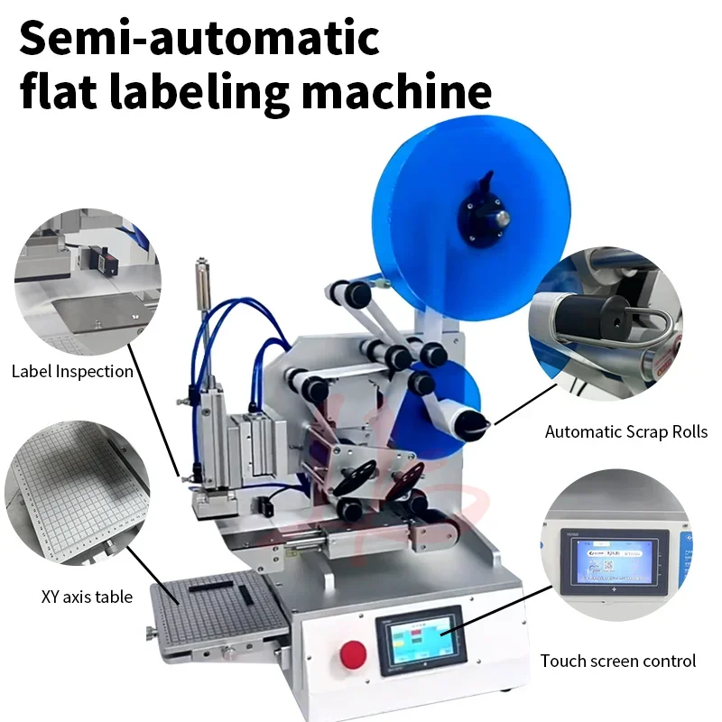 Labeling Machine Printable Anti-counterfeiting Tag Transparent Labeler Semi-automatic Self-adhesive Sticker Tools for Packaging