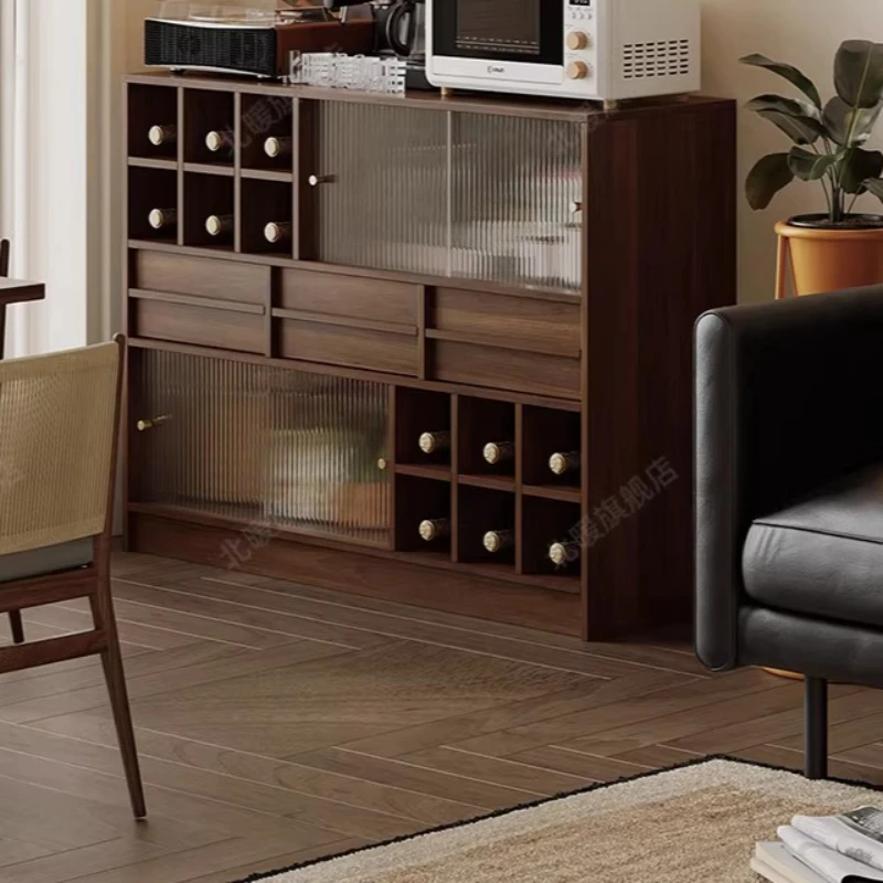 

Convenience Fashionable Wine Cabinet Integrated Against Household Tea Wine Cabinet Holder Lock Bar Furniture Drankenkast XY50JG