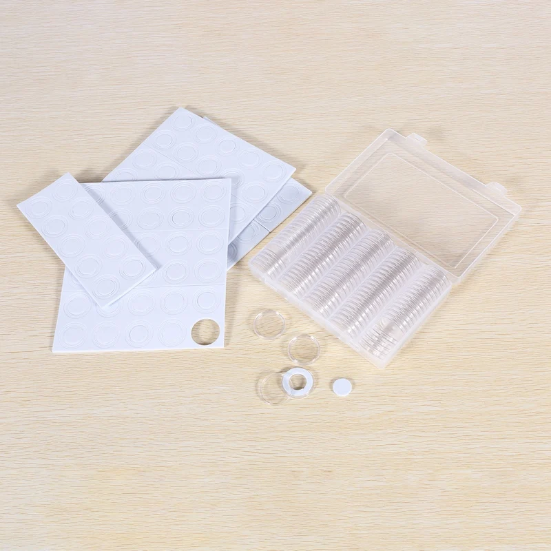 コインカプセル保護ガスケット,ラウンドホルダーケース,6サイズ,19,20,22,25,27,30mm,ps,30mm
