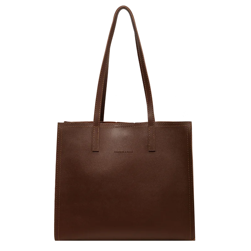 Imagem -06 - Bolsa de Ombro com Zíper de Grande Capacidade para Mulheres Bolsa Estilo Clássico Simples Durável Versátil Moda pu 2024