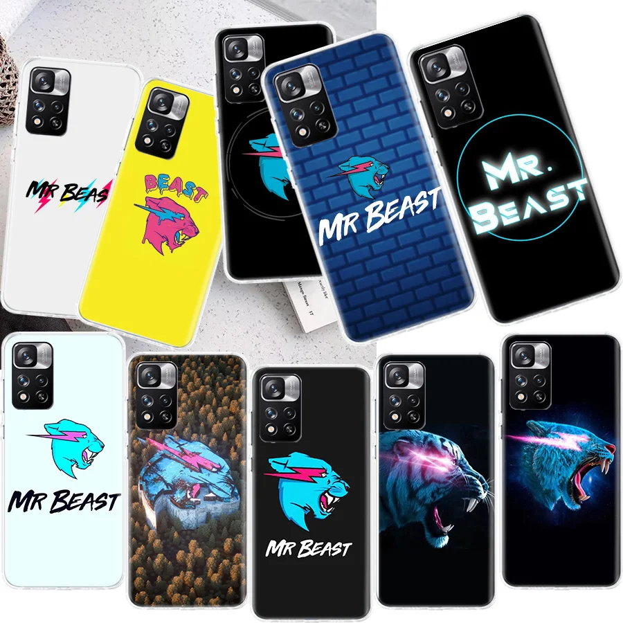 Чехол для телефона Mr B-Beast Game для Redmi Note 13 14 Pro Plus 14S 13C 14C 5G 12 12C 9 9T 9C 9A 8A 8 10C 10A 10 Pro Cover Capa Coque