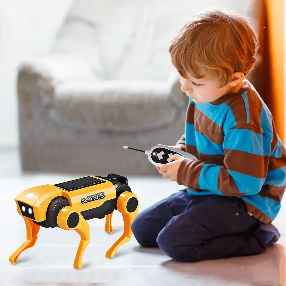 Perro inteligente para niños, rompecabezas educativo, Robot inteligente biónico, juguetes, nuevo Robot, regalos mecánicos eléctricos solares