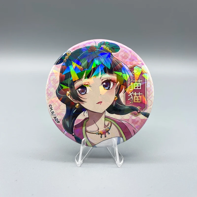 Creative The Apothecary Diaries Funny Button Pin Cartoon Jinshi Maomao Manga Brooch Badge Backpack Decor Friends Gift 58mm