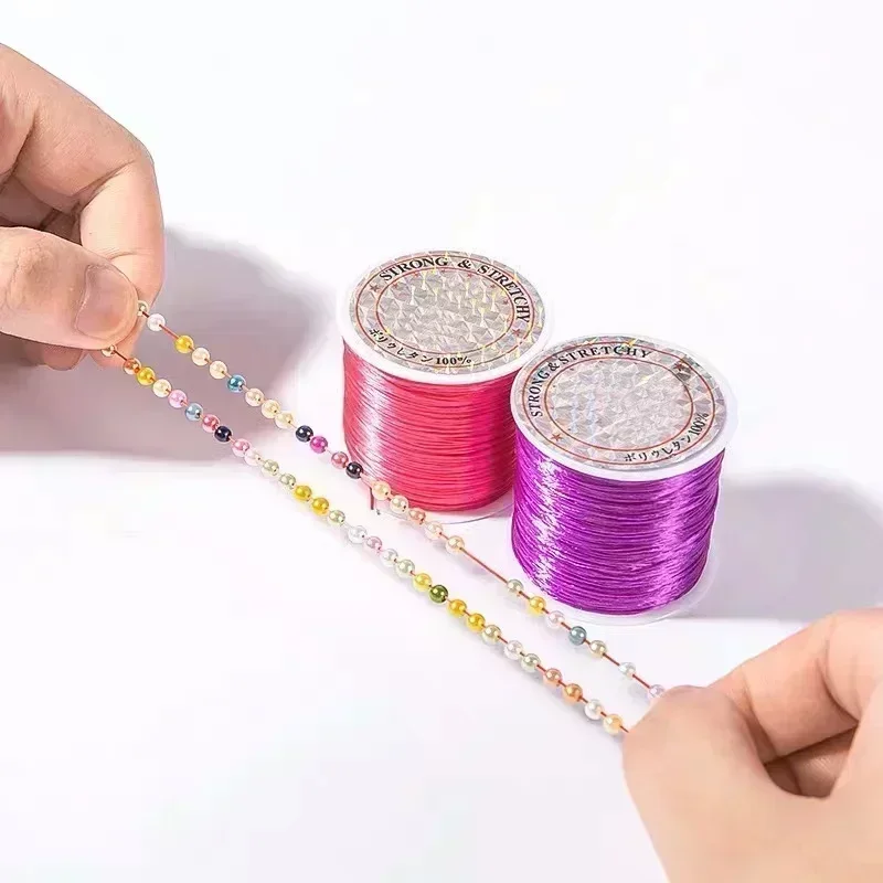 10yards/Roll Jewelry Thread Stretch Elastic Beads Cord Crystal String Line Thread for Jewelry Making Beading Bracelets DIY Rope