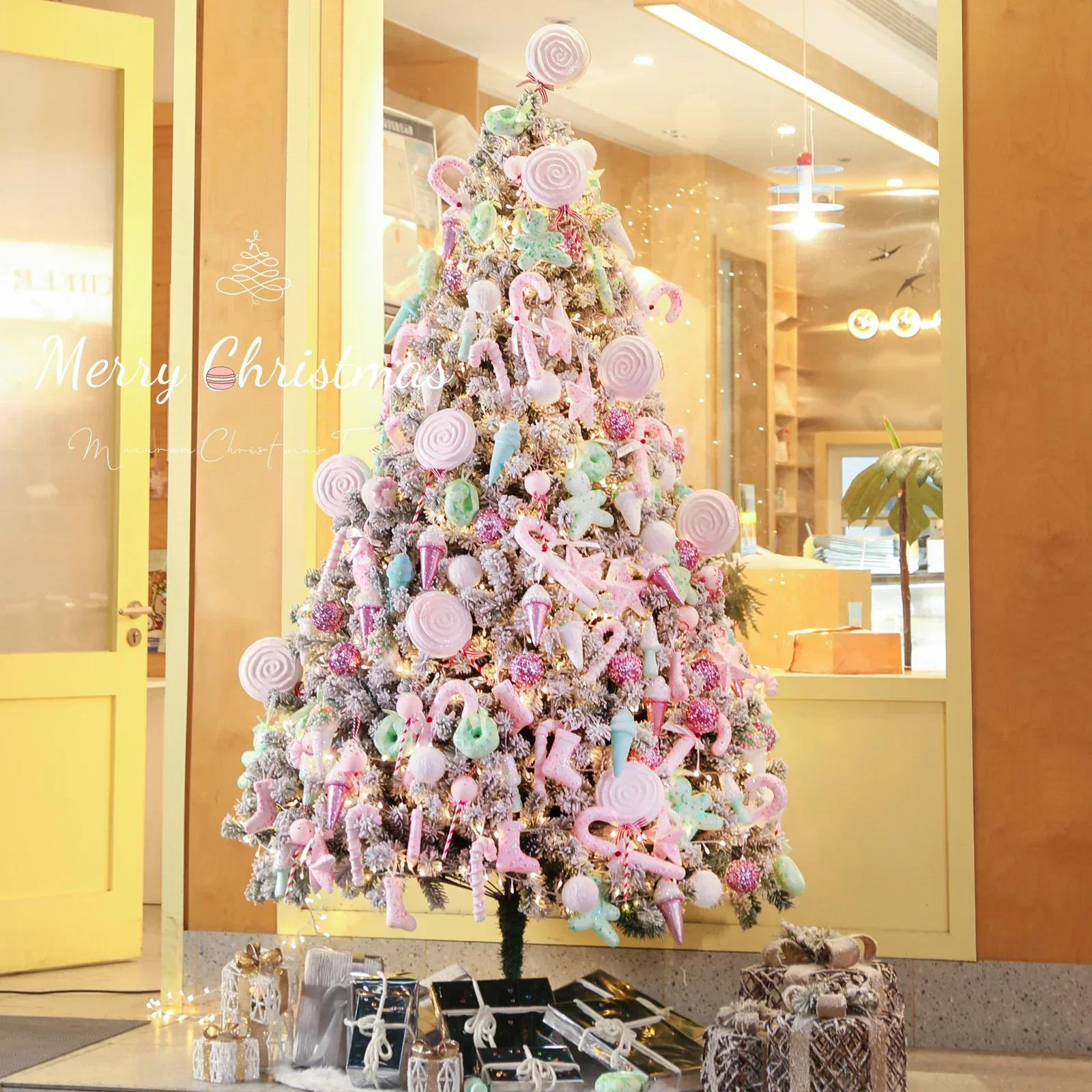 Christmas tree girl pink 2024 new Christmas decoration encryption tree home living room christmas tree