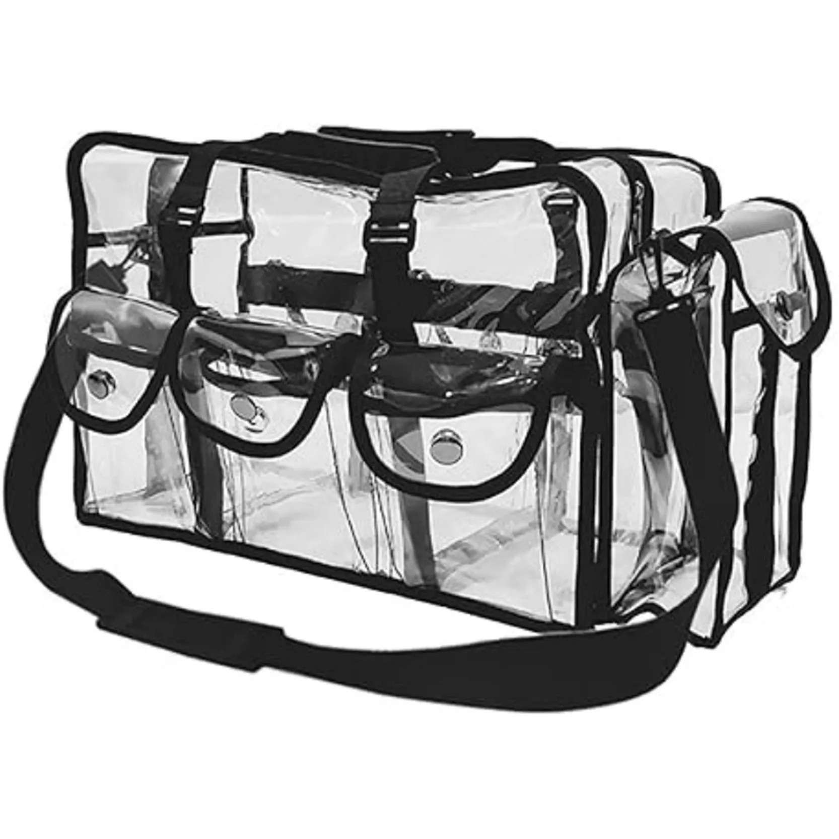 

Woman PVC Transparent Travel Bag Large Handbag Single Shoulder Crossbody Backpack Make-up Storage Case Outdoor Leisure Packback