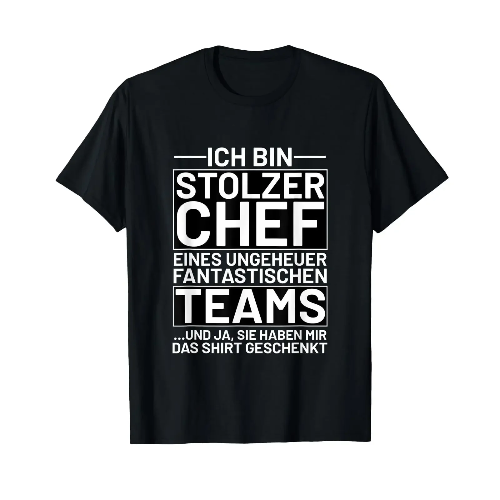 Ich bin stolzer Chef einer fantastischen Teams T Shirt vintage Washed homme fashion Stylish graphic Comfortable