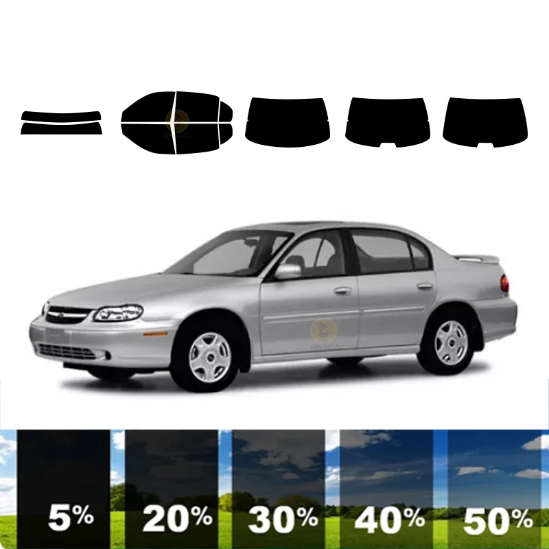 

Предварительно вырезанная съемная тонировочная пленка для окон для автомобиля, 100% УФР, 5%-35%VLT, теплоизоляция, карбон ﻿ Для CHEVROLET MALIBU 4 DR СЕДАН 1997-2003 гг.