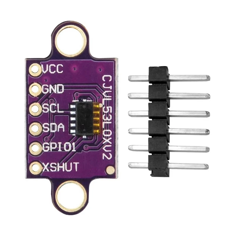 6PCS VL53L0X V2 Laser Distance Measuring Sensor Module Time-Of-Flight Distance Measurement With Serial And PWM Output