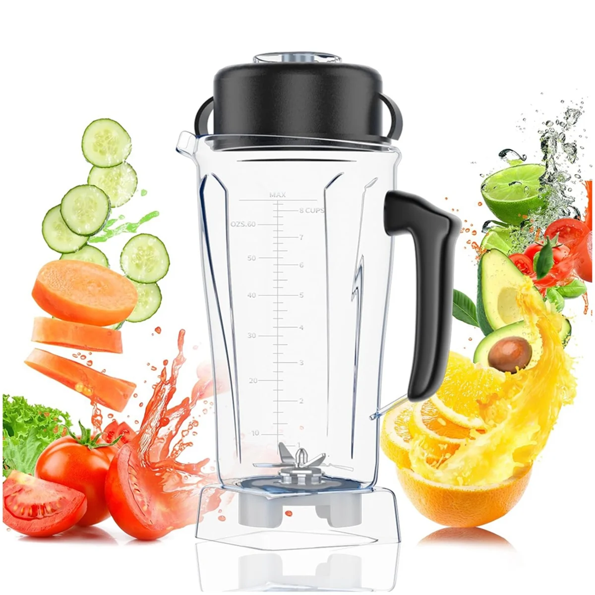 New Upgrade for Vitamix Blender Pitcher 64oz Container, Replace 5200 5000 6500 7500 Pro500 750 Etc Container Jar Cup