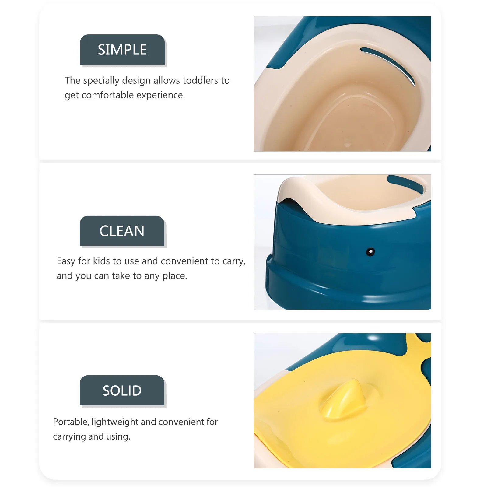 

Compact Kids Potty Training Toilet for Boys Girls Lightweight Travel Potty for Toddler Bathroom Training At Home Or on The Go