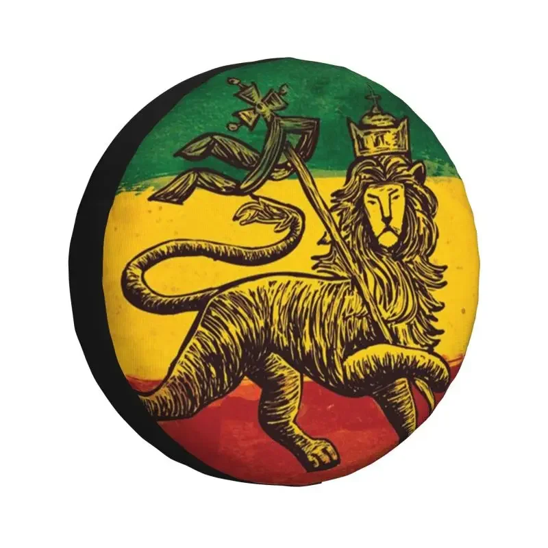 Jamaican Rasta Flag Spare Tire Cover for Toyota Land Cruiser Prado Jeep RV SUV 4WD 4x4 Jamaica Pride Car Wheel Protector Covers