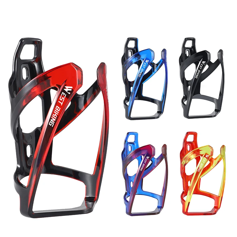 AliExpress West Biking WEST BIKING Colorful Gradient Bike Bottle Cage Ultralight Bicycle Bottle Holder MTB Road Bike Cycling Water Bottle Mount Parts