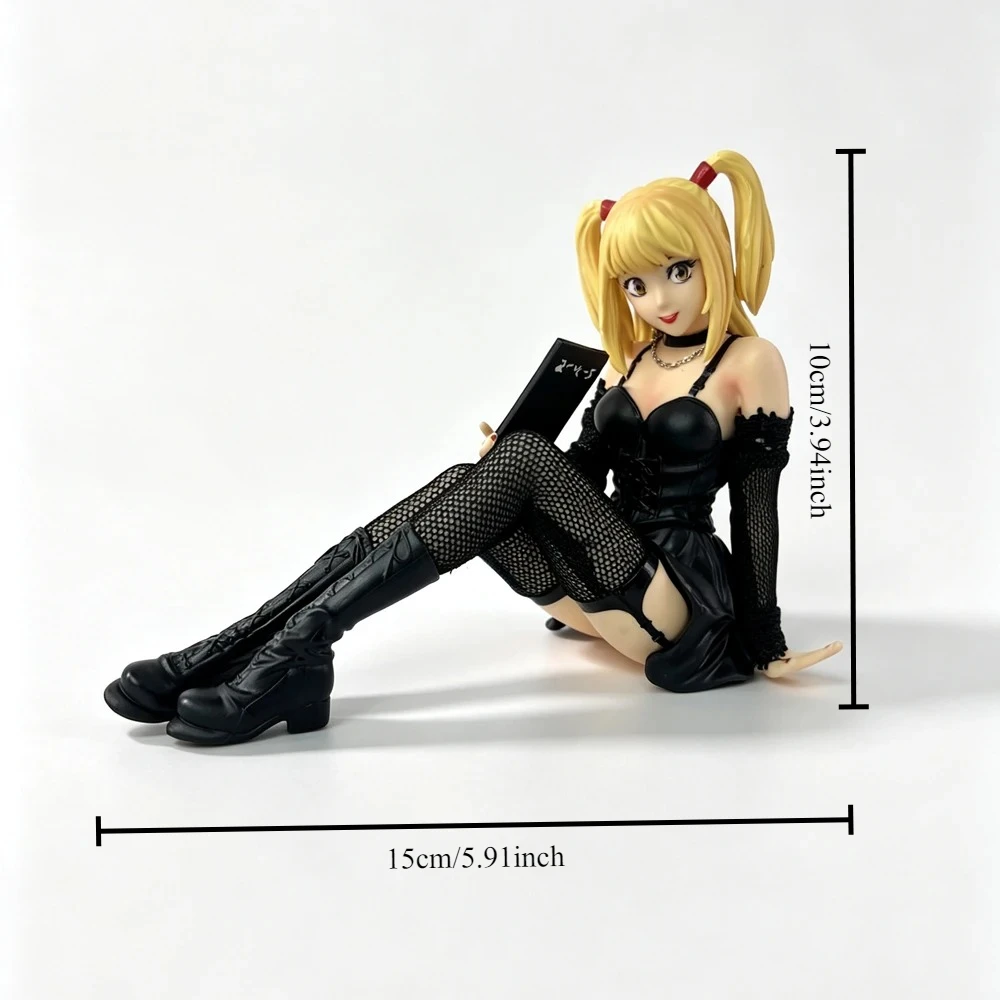 Figura de Anime de 10 cm de Misa Amane de Death Note, Estatua de PVC Sentada, Adorno de Escritorio, Modelo Coleccionable, Decoración, Regalo para Entusiastas del Anime