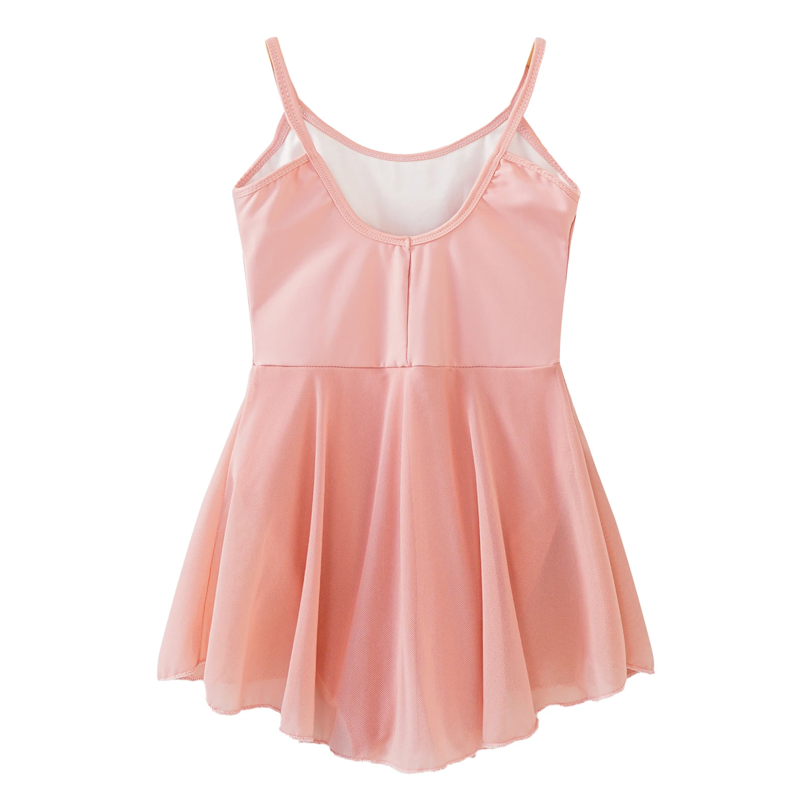 Robe tutu en coton pour filles, justaucorps de danse de ballet, bretelles spaghetti, ballerine, salle de Rh