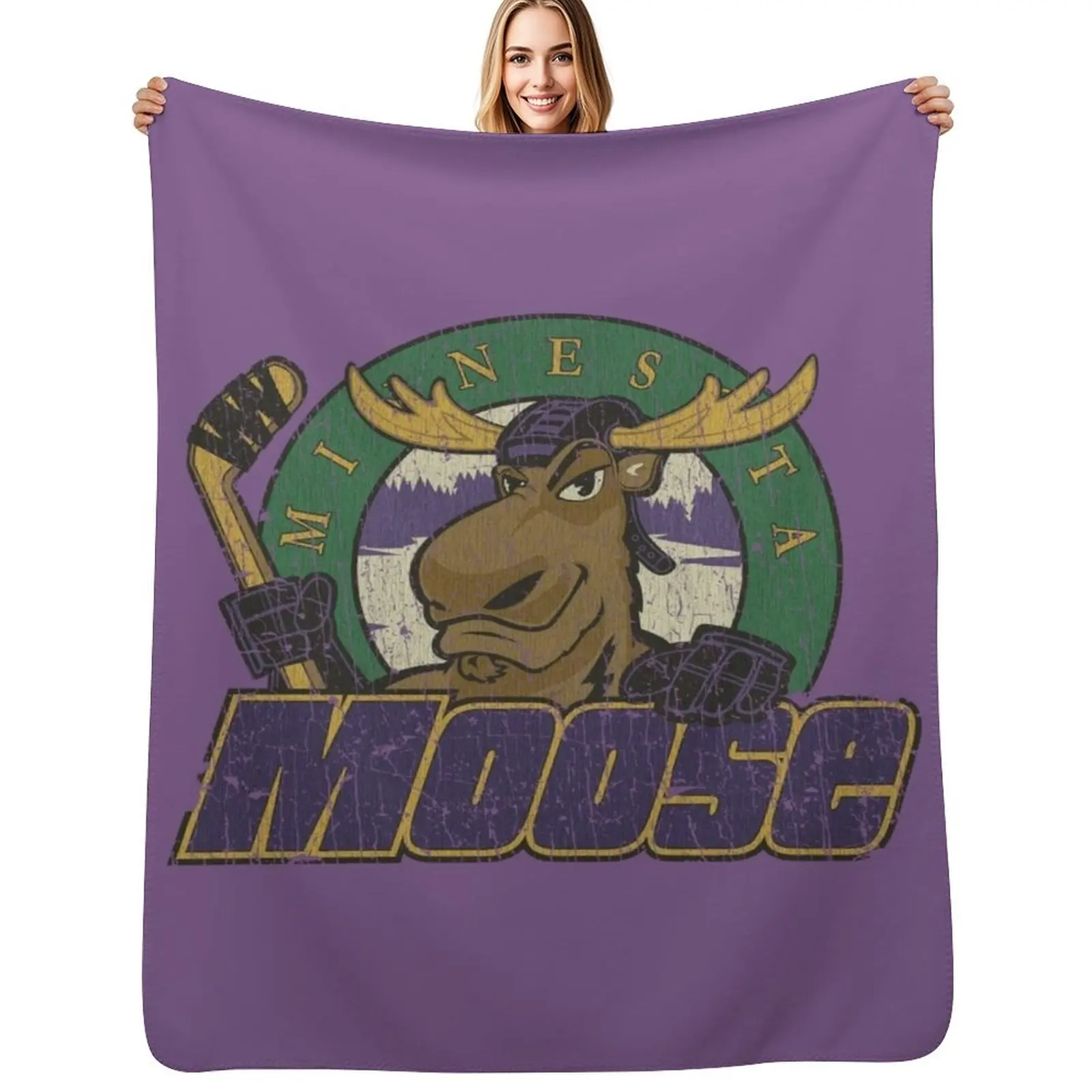 

Minnesota Moose 1994 Throw Blanket Air Conditioner Soft Blanket for Office Home