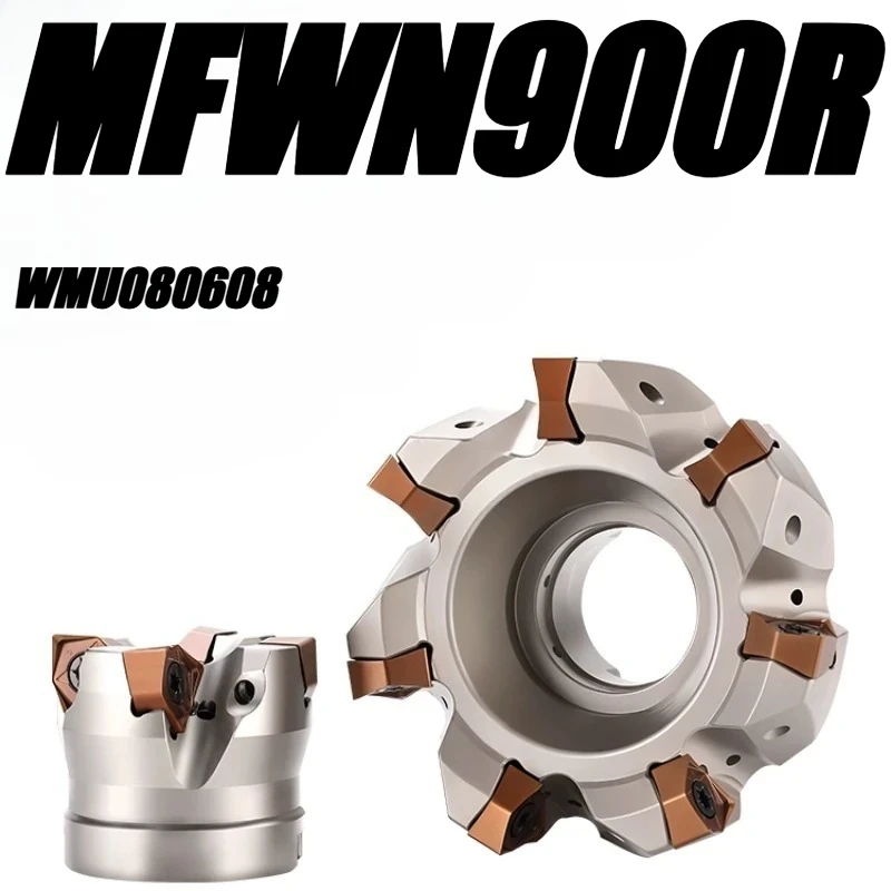 MFWN900R Feed Milling Cutter Head Right Angle 90 Degree Flying Milling Cutter Head WNMU080608 Milling Cutter Insert