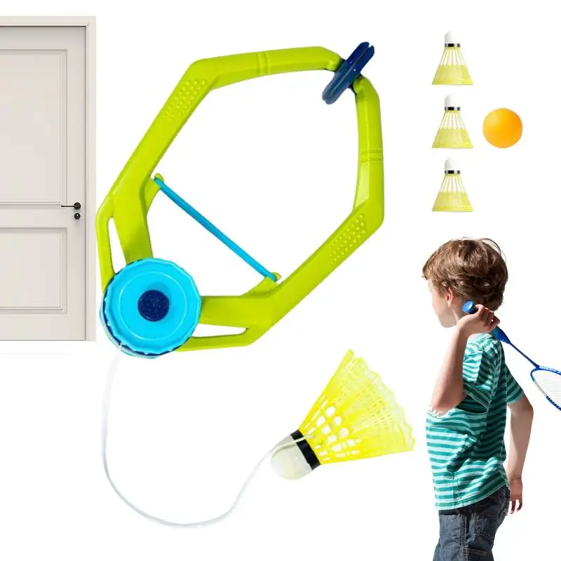 

Badminton Single Trainer Power Practice Automatic Rebound Badminton Adjustable Rebound Trainer Badminton Practice with String
