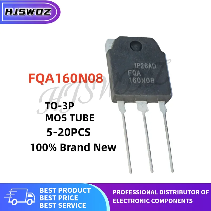 5~20PCS 100% new FQA160N08 FQA 160N08 TO-3P 160A 80V MOS FET Field effect tube
