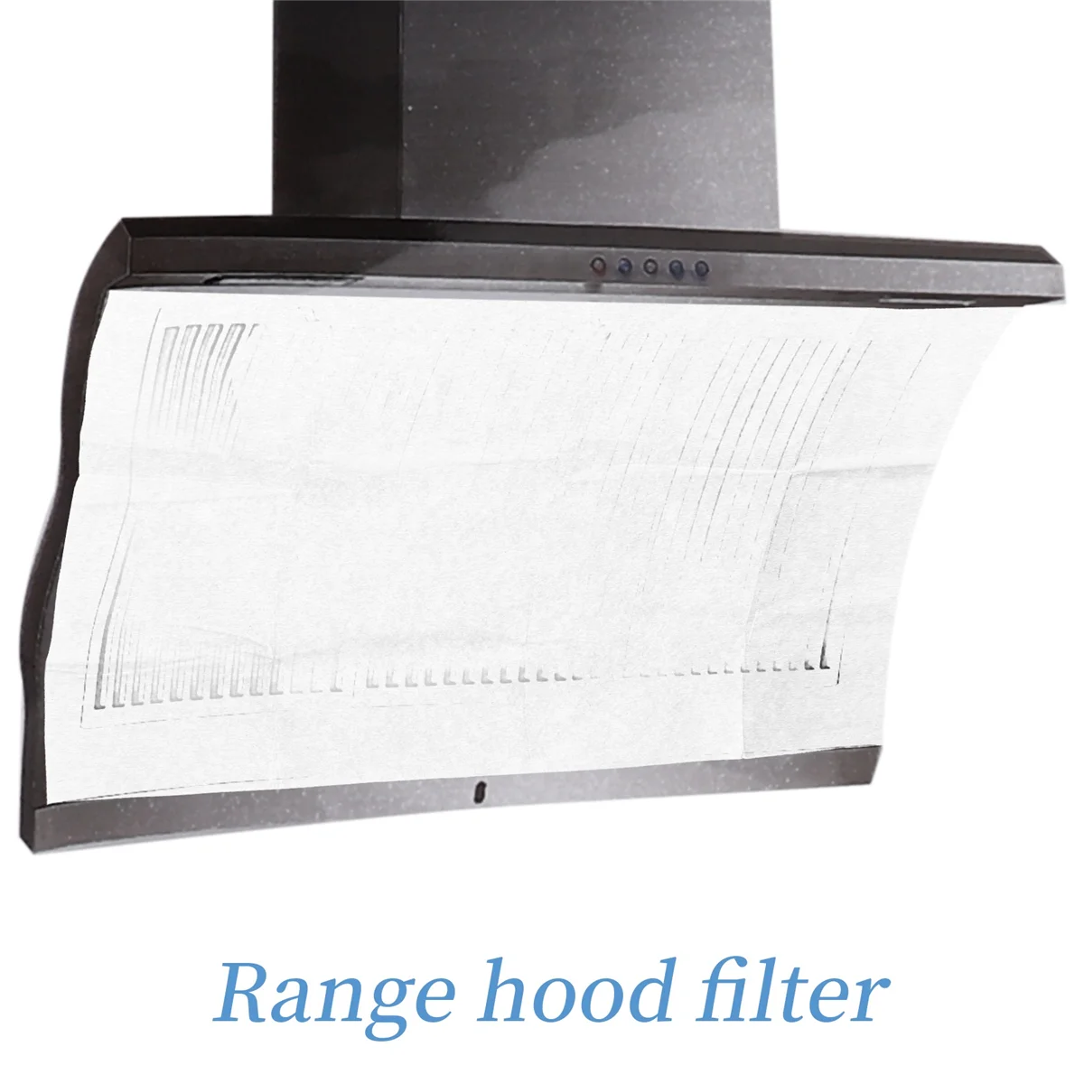 High-end 2PCS Range Hood Grease Filter Oil-Proof Filter Oil-Proof Sticker Oil-Absorbing Paper Range Hood Kitchen Appliance