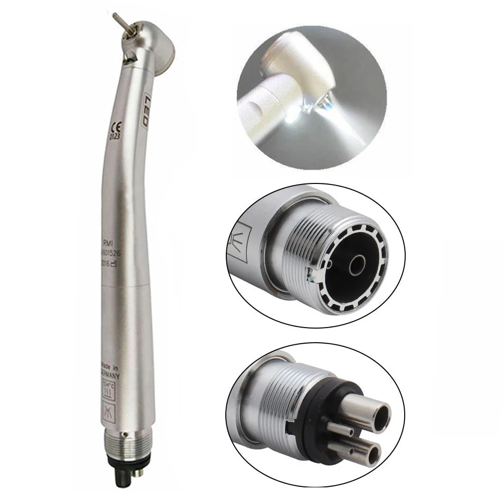 Sirona Style T3 Racer LED Triple Air Turbine Tu Dental high speed handpiece 4holes M4 Led High Speed Handpiece Dental tool