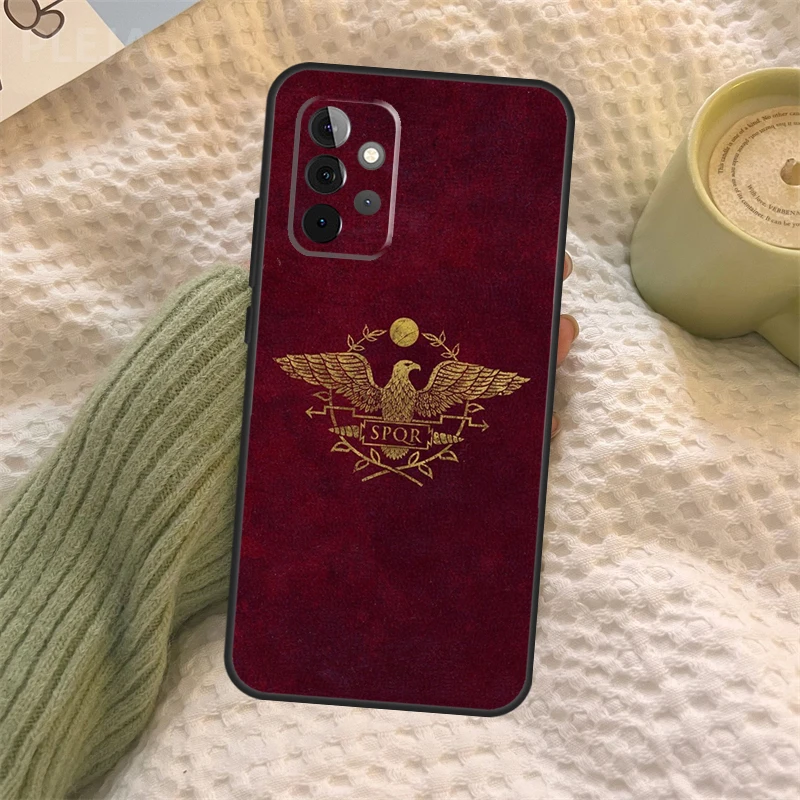 SPQR Legion imperiale romano per Samsung Galaxy A34 A54 A14 A13 A52 A52S A32 A12 A22 A72 A71 A51 A33 A73 A53 Cover Case