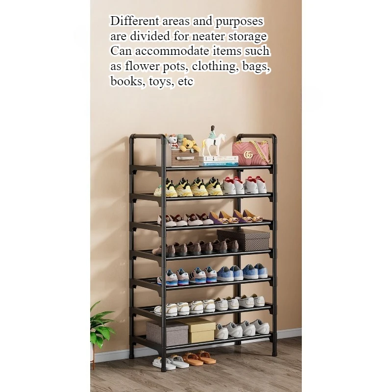 Simple shoe rack household multi-functional multi-storey doorway indoor and outdoor storage rack student dormitory storage rack image 5