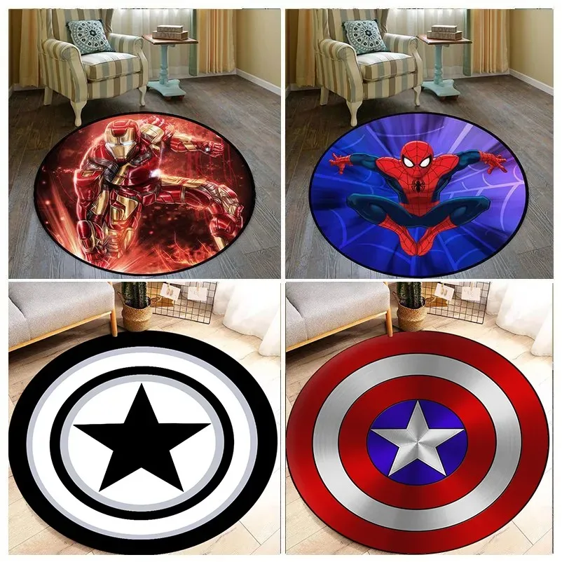 

Spiderman Marvel Hero Carpet Spider Man Peter Parker Lounge Rug Miles Morales Gwen Spider-Man Bedroom Bedside Floor Mat Decor