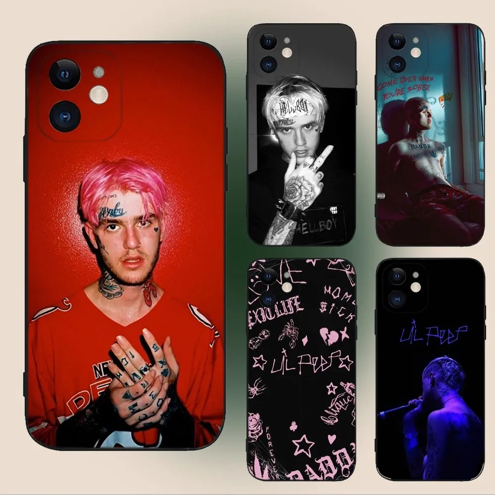 L-Lil Peep Cry Baby Love  Phone Case For iPhone 15,14,13,12,11,Plus,Pro Max,XS,X,XR,SE,Mini,8,7 Soft Silicone Black Cover