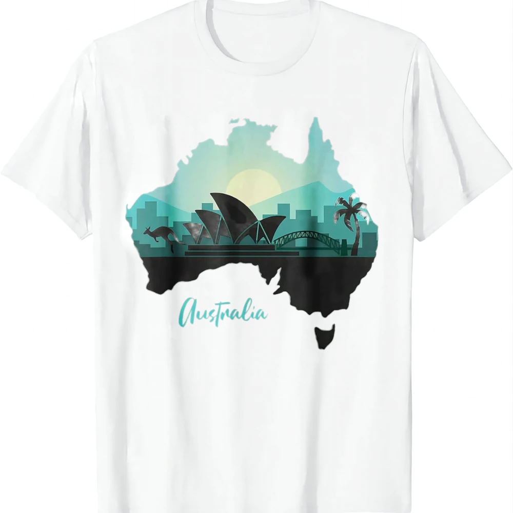 Women Australia, Girls Australia, Australia Shirt for Men T-Shirt Unisex Summer Streetwear Tops Graphic T Shirts Camiseta