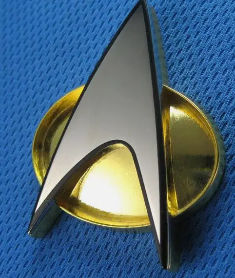 Star Trek Next Generation Costume Magnetic Communicator Badge Pin- Metal Figure Toys