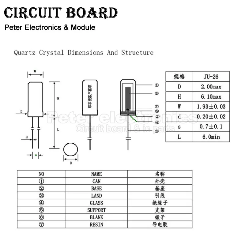 10pcs 2*6MM 3*8MM Oscillator Quartz Crystal Cylinder 32KMHz 32.768MHz 6MHz 8MHz 12MHz 16MHz 24MHz Frequency Resonator 2x6 3x8