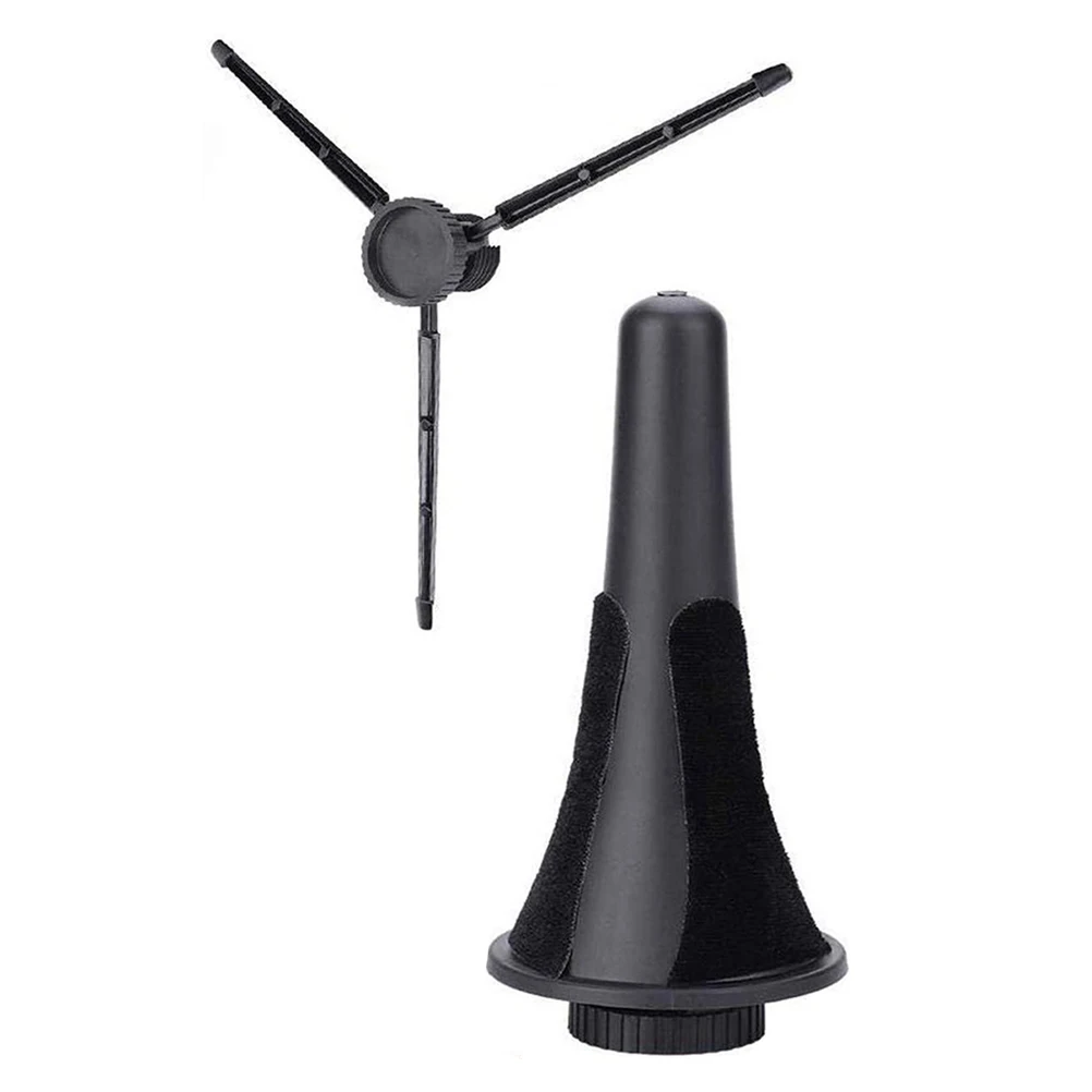 

Folding 3-Legged Clarinet Oboe Holder Stand Durable Metal Plastic Bracket Portable Wind Instrument Support Stable Tripod For