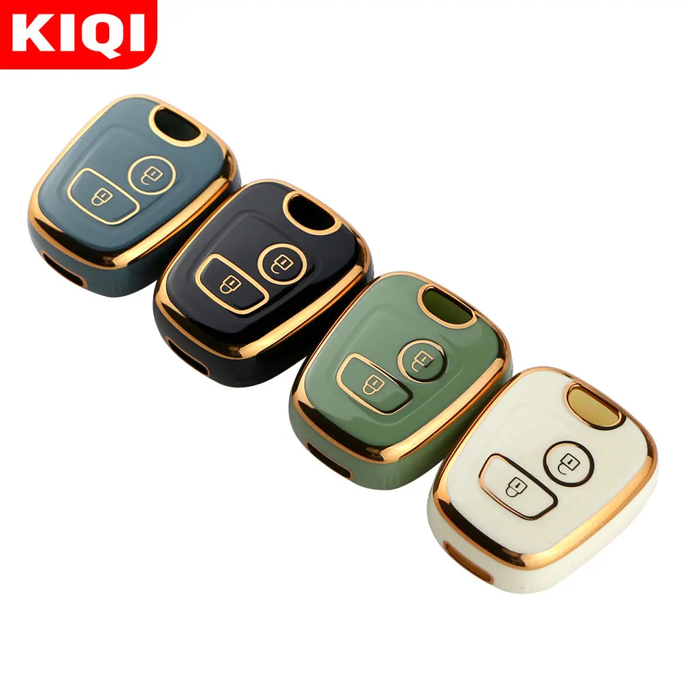 TPU Car 2Button Key Cover Case for Peugeot 106 107 206 207 307 for Citroen C1 C2 C3 C4 XSARA PICASSO for Toyota AYGO Protector