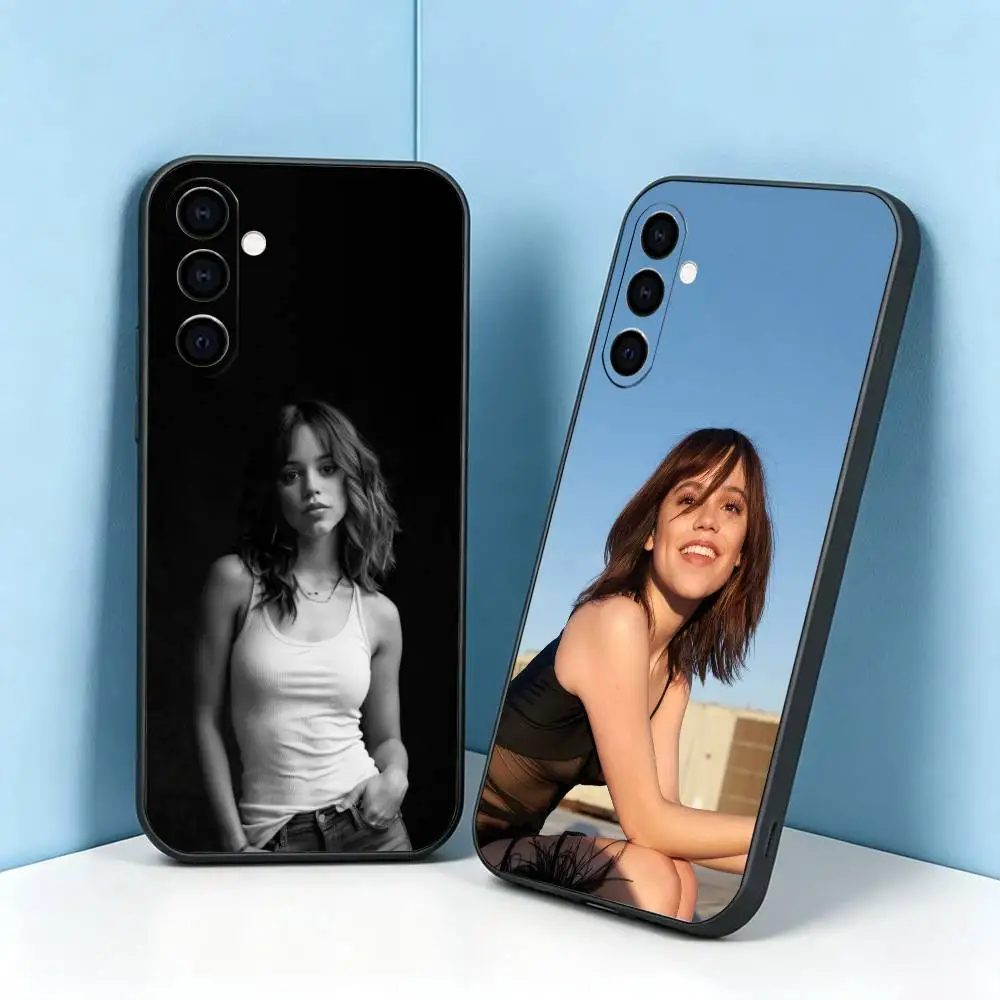 Jenna-S Ortega Beauty  Phone Case For Samsung Galaxy A73,A72,A71,A70,A53,A52,A51,Soft Silicone Black Cover Gift