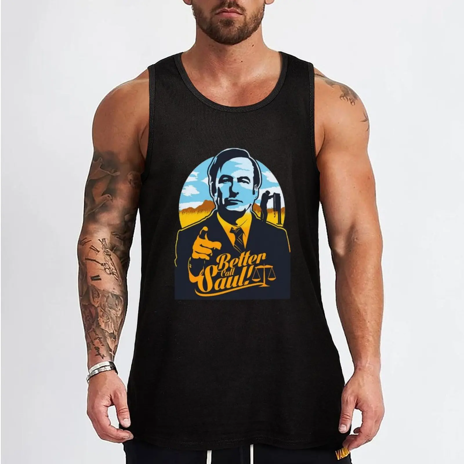 Better call saul Tank Top vest for men Men's clothing t-shirt gym man