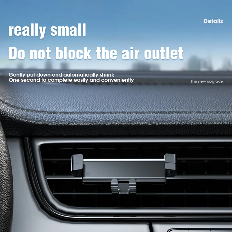 

Car Mobile Phone Holder Easy Air Vent Clip Mount GPS Navigation Bracket Accessories Universal High Quality