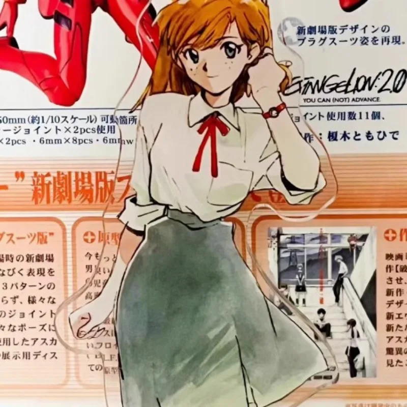 OligAsuka Langley Soryu Figure Acrylique Stand Card, Anime Ayanami Rei, Desk Stand Signs, Evangelion Decorations Gifts, Ornements