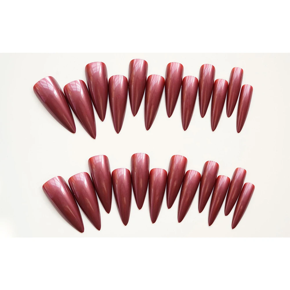 Manicure indossabile staccabile Unghie finte alla mandorla Lunghezza copertura completa Unghie finte Punta a punta Punte per unghie da donna