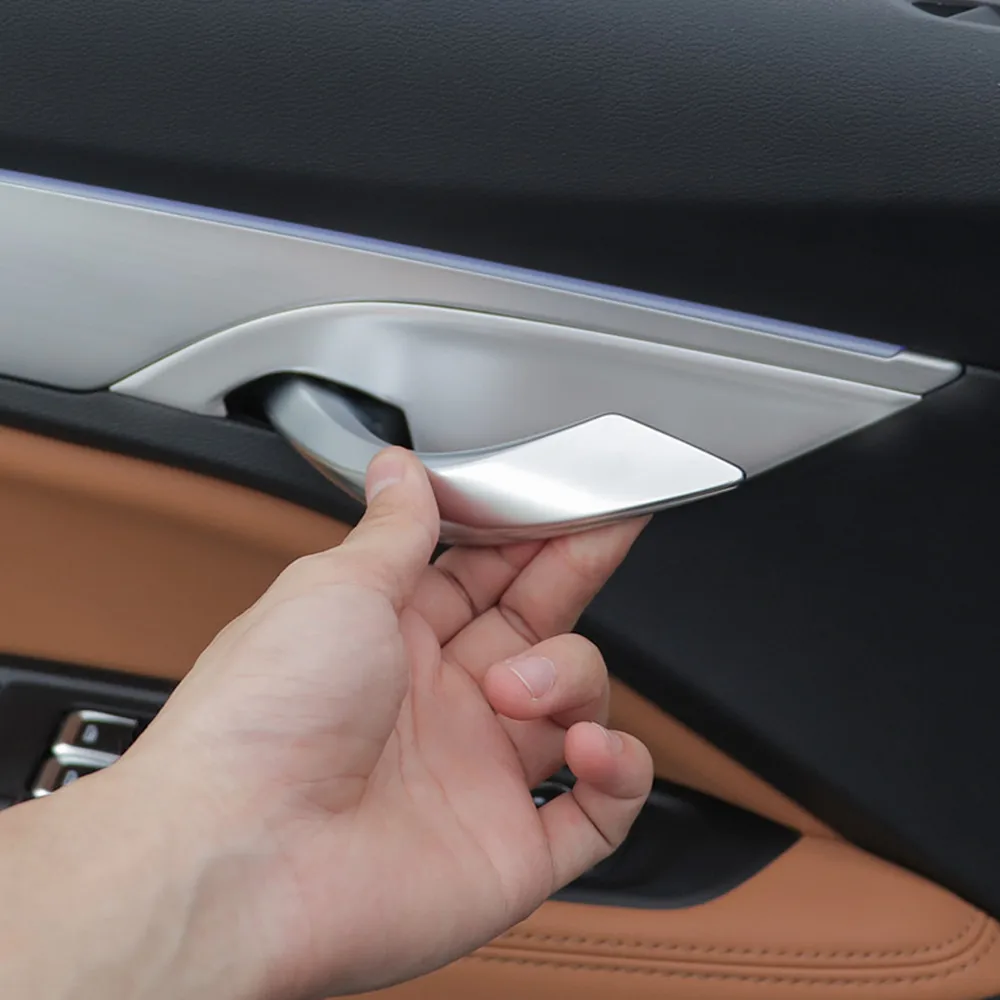 For Geely Tugella FY11 2019-2020 2021 ABS Car Styling Accessories Inner Door Bowl Covers Trim Interior Door Handle Decoration