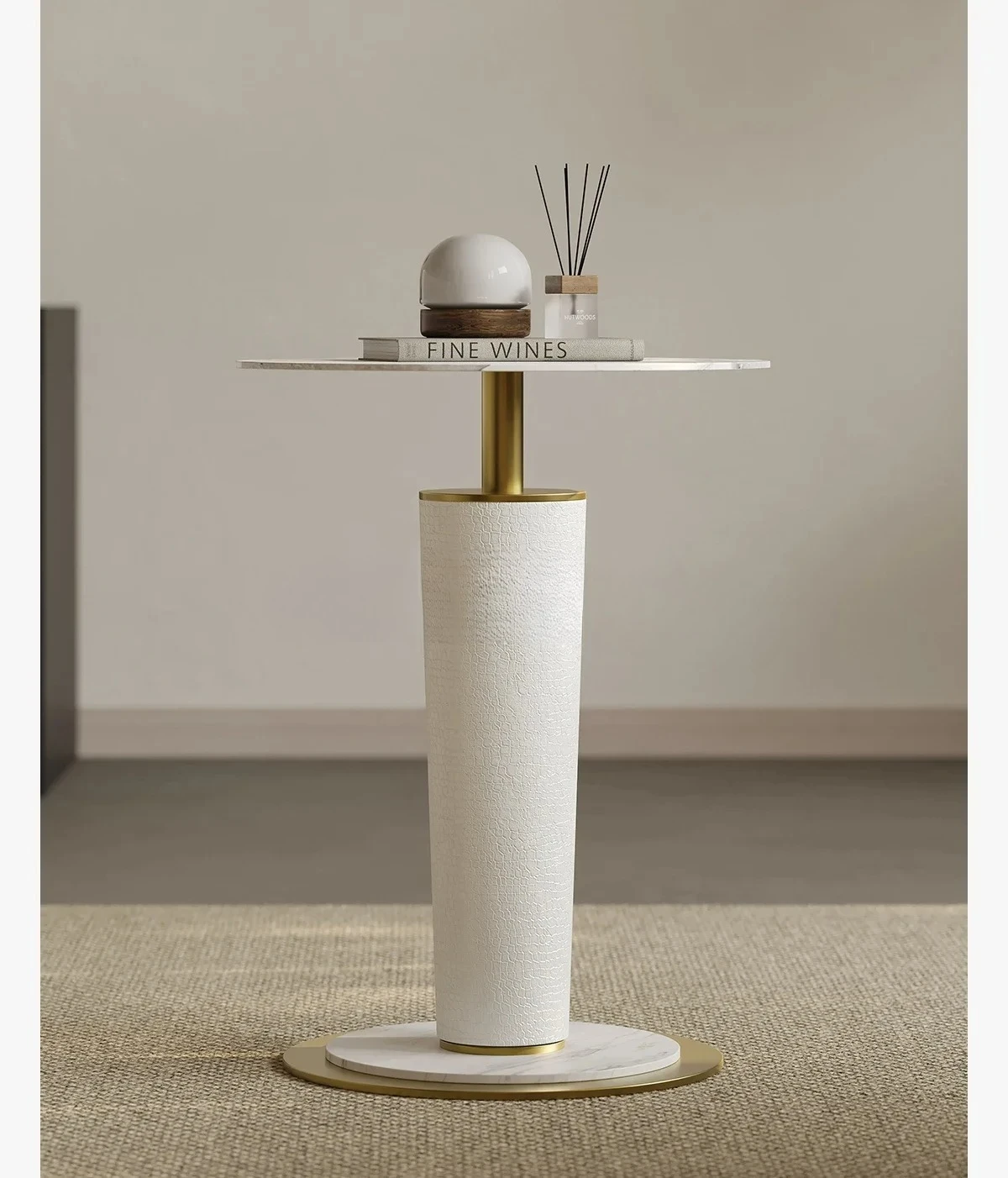 Sofa Corner Table Living Room Design Stainless Steel Height Side Table Balcony Leisure Small round Table